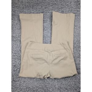 Banana Republic Pants Women 4 Beige Normcore Preppy Cropped Work Career Flared